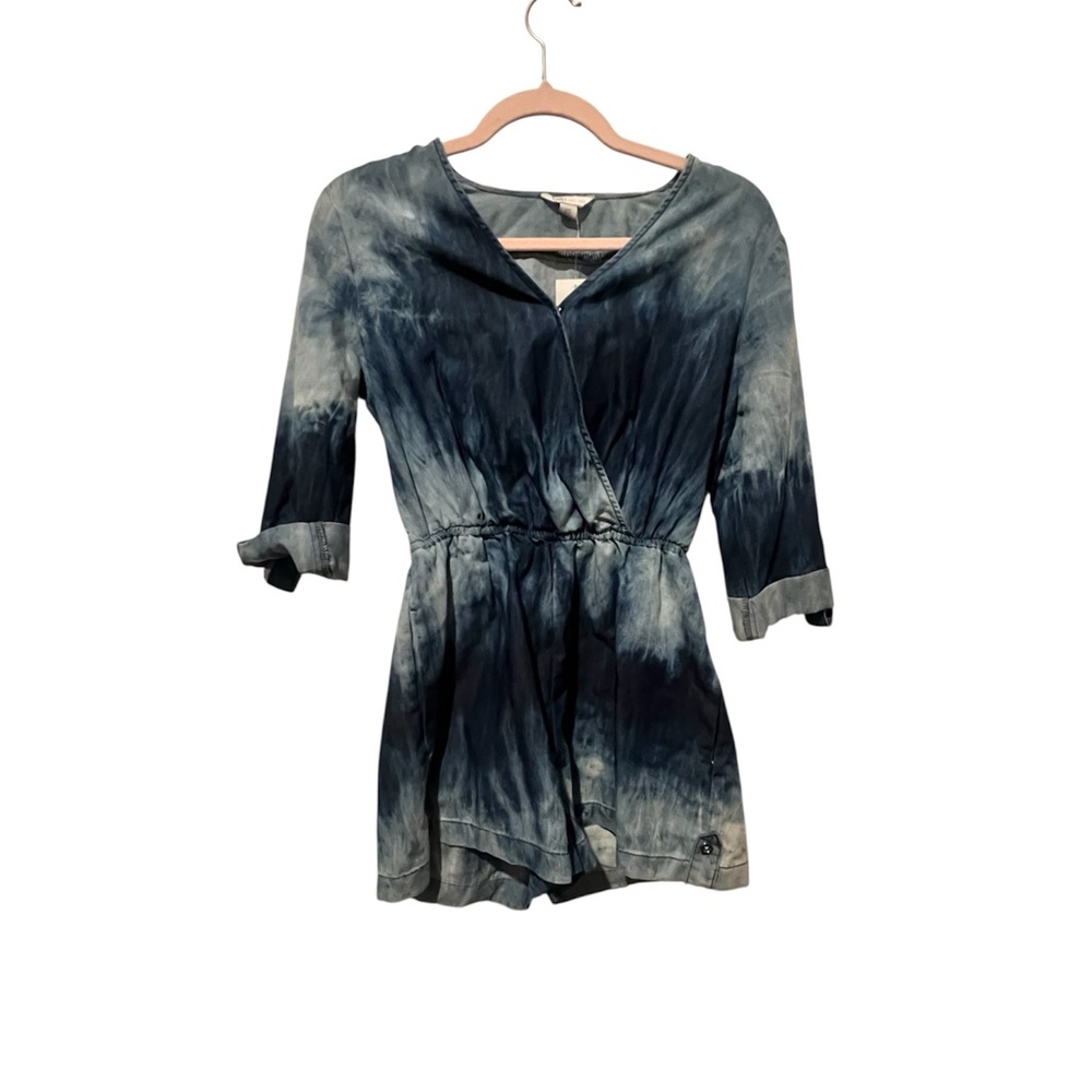 Cato Blue Tie-Dye Romper